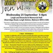 Neighbourhood Watch Together Event Flyer