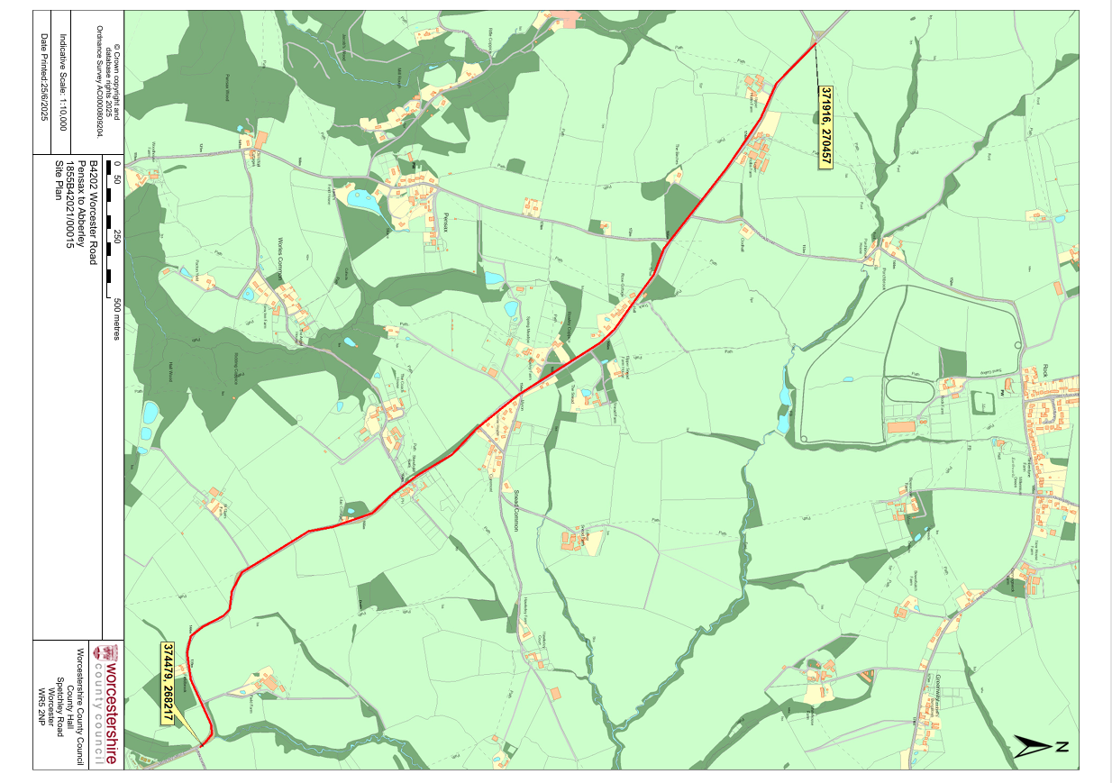 road closure abberley to pensax 2