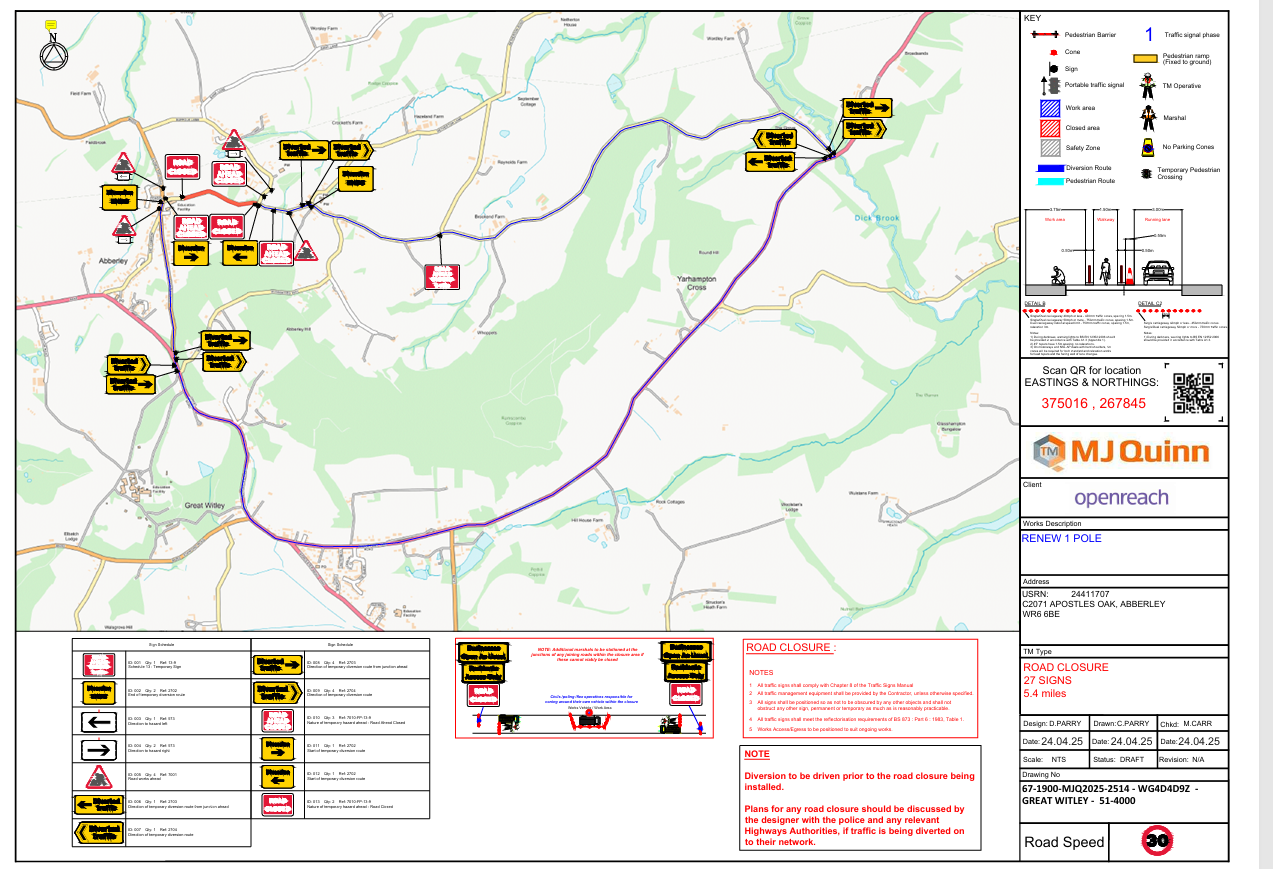 road closure sept 1
