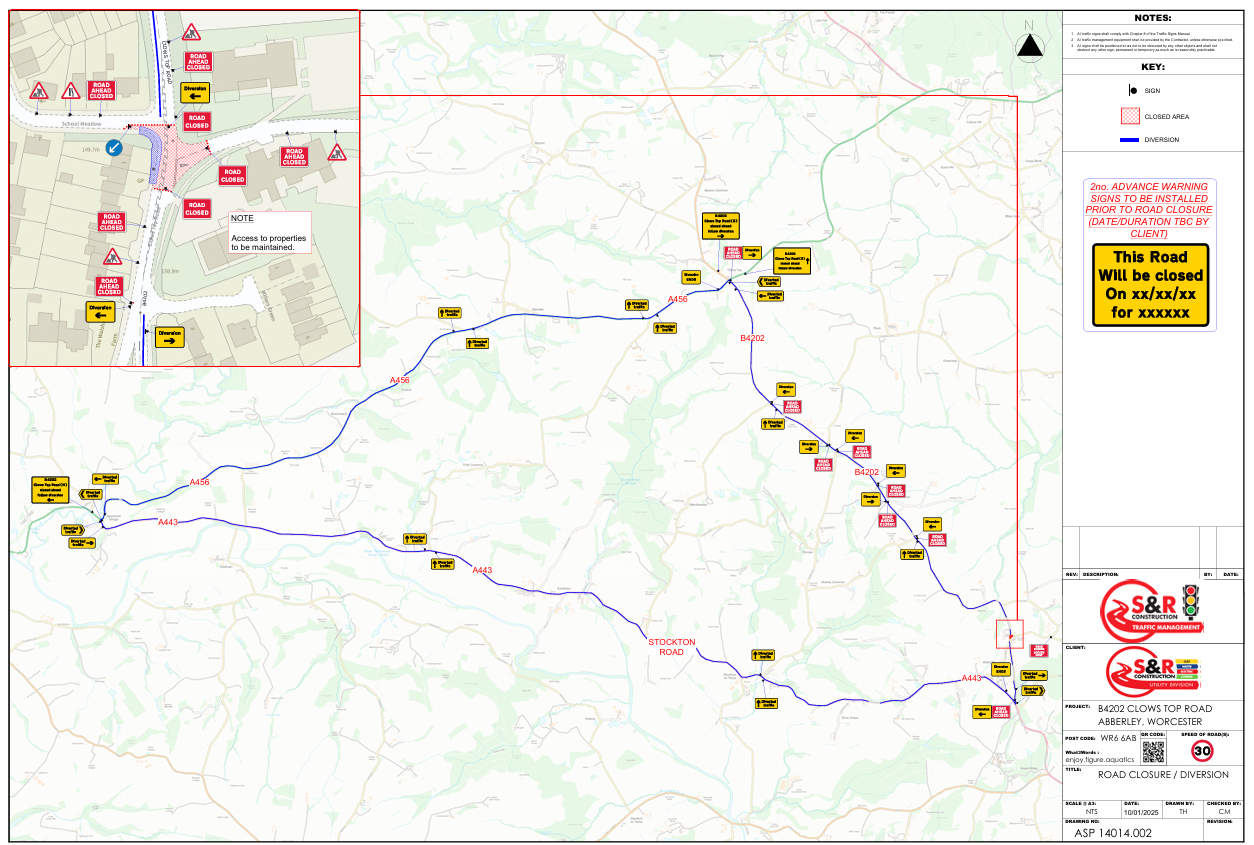 road closure website 23rd sept