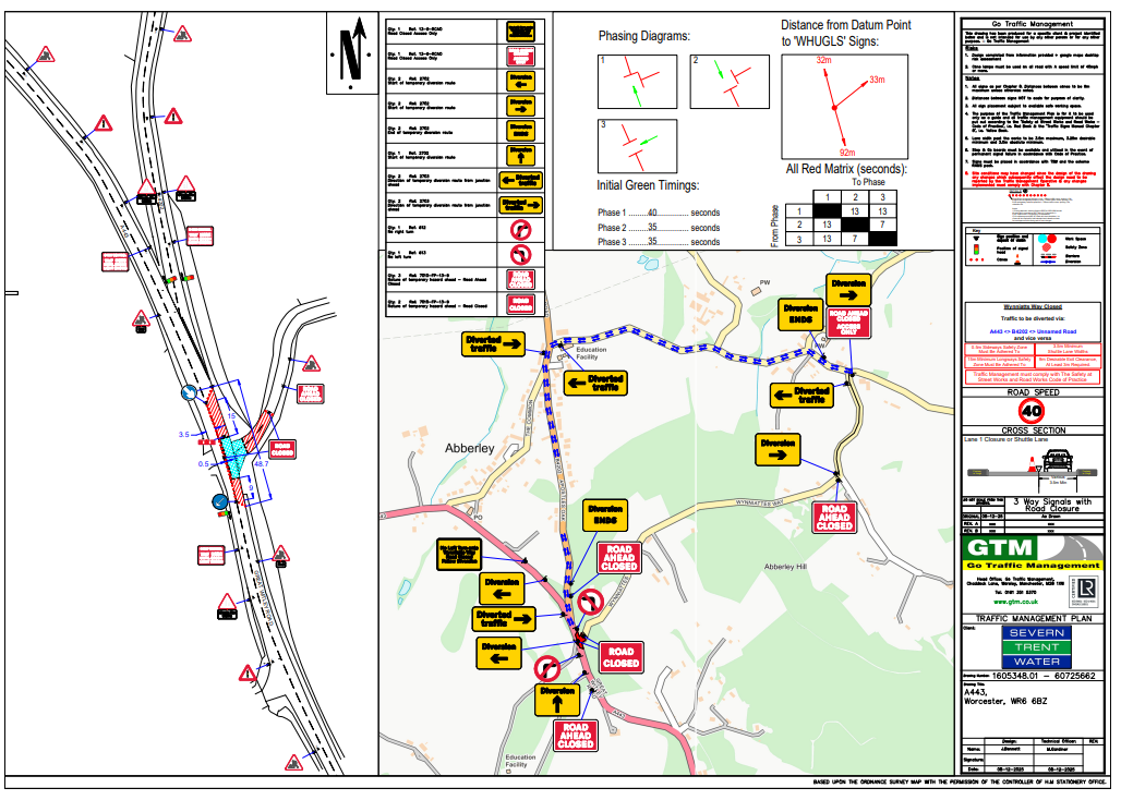 road closure 23rd march