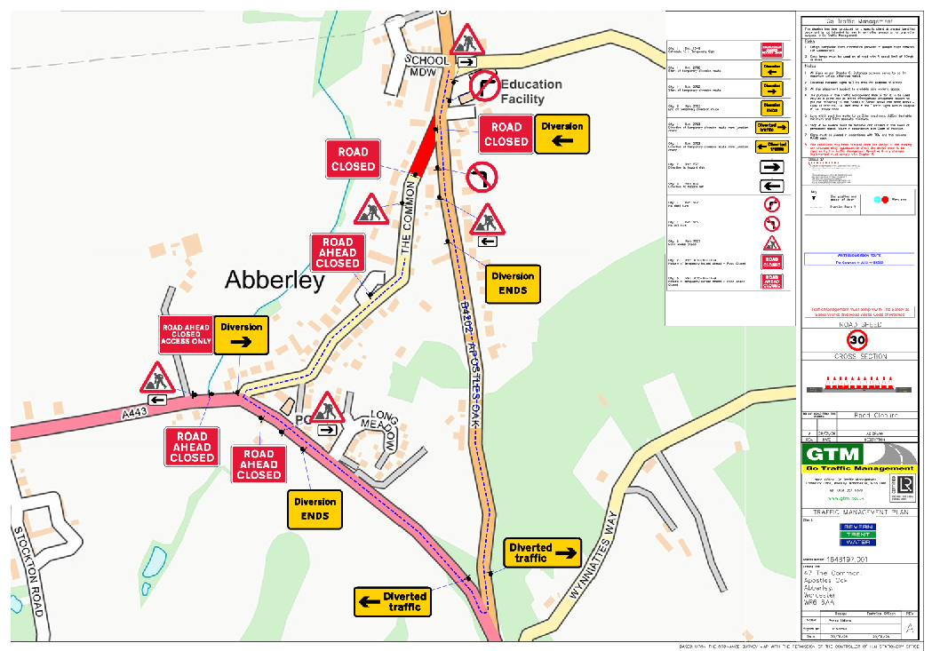 road closure 29th june 26