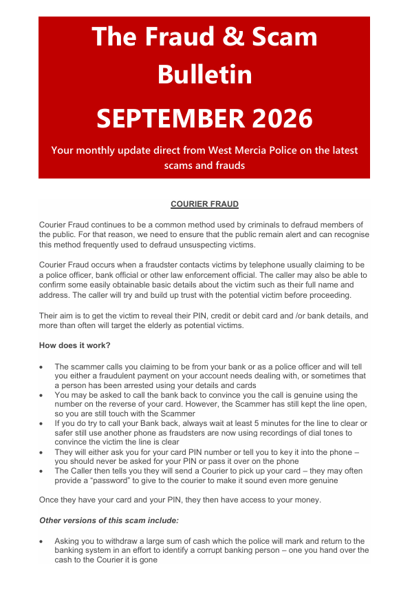 fraud newsletter page 1 sept 26